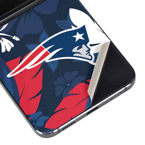 NFL New England Patriots Tropical Print Galaxy Z Flip5 5G Skin