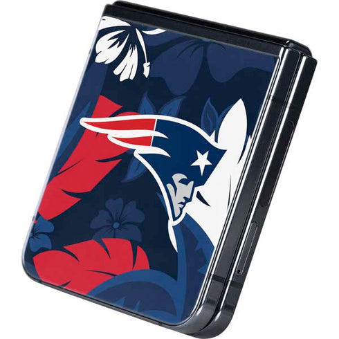 NFL New England Patriots Tropical Print Galaxy Z Flip5 5G Skin
