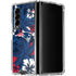 NFL New England Patriots Tropical Print Galaxy Z Fold4 5G Clear Case