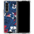 NFL New England Patriots Tropical Print Galaxy Z Fold4 5G Clear Case