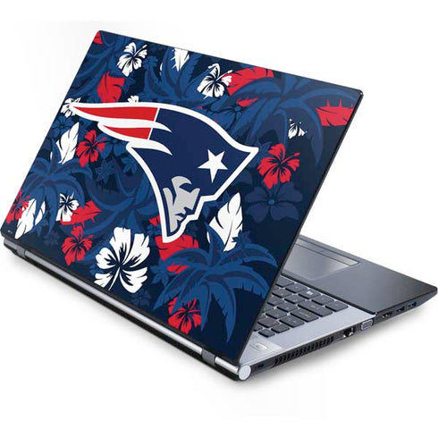 NFL New England Patriots Tropical Print Generic Laptop Skin