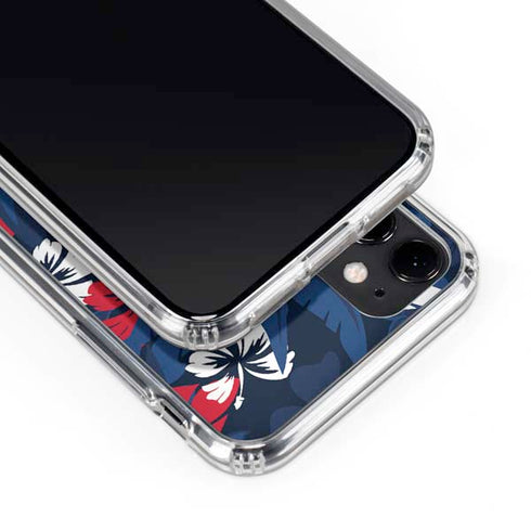 NFL New England Patriots Tropical Print iPhone 11 Clear Case