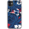 NFL New England Patriots Tropical Print iPhone 11 Clear Case