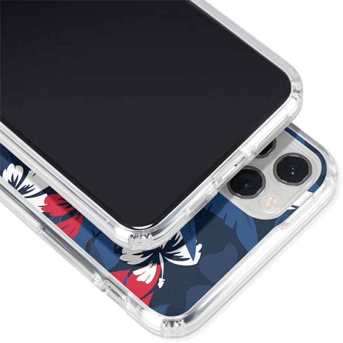 NFL New England Patriots Tropical Print iPhone 11 Pro Clear Case