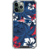 NFL New England Patriots Tropical Print iPhone 11 Pro Max Clear Case