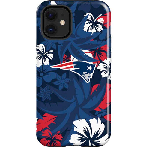 NFL New England Patriots Tropical Print iPhone 12 Mini Impact Case