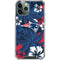 NFL New England Patriots Tropical Print iPhone 12 Pro Clear Case