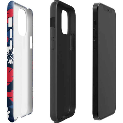 NFL New England Patriots Tropical Print iPhone 12 Pro Impact Case