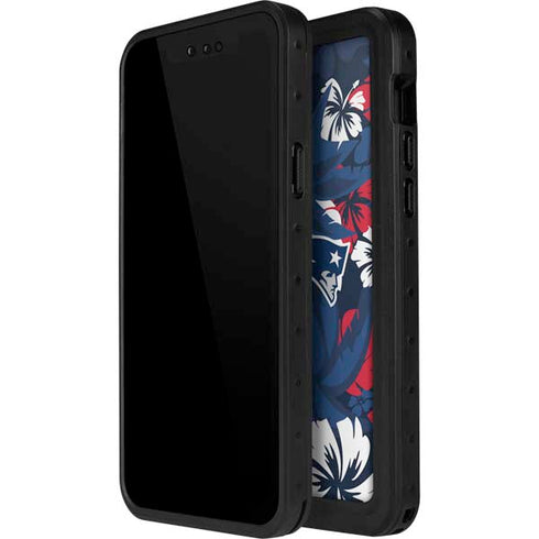 NFL New England Patriots Tropical Print iPhone 12 Pro Max Waterproof Case