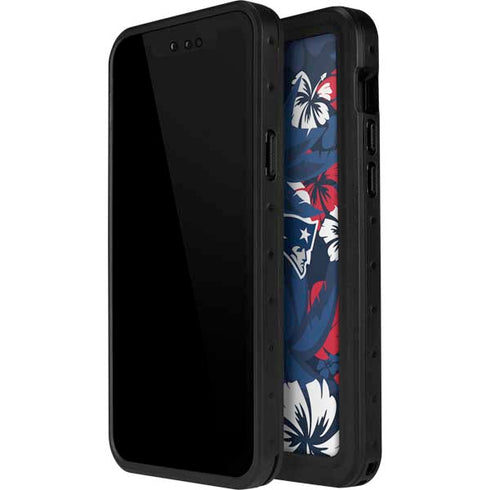 NFL New England Patriots Tropical Print iPhone 12 Pro Waterproof Case