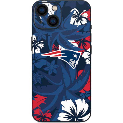 NFL New England Patriots Tropical Print iPhone 13 Mini Skin