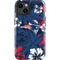 NFL New England Patriots Tropical Print iPhone 14 Plus Impact Case