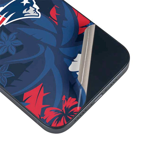 NFL New England Patriots Tropical Print iPhone 14 Plus Skin