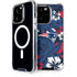 NFL New England Patriots Tropical Print iPhone 15 Pro MagSafe Case