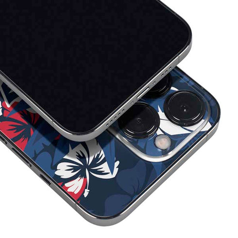 NFL New England Patriots Tropical Print iPhone 14 Pro Skin