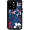 NFL New England Patriots Tropical Print iPhone 14 Pro Waterproof Case