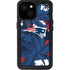 NFL New England Patriots Tropical Print iPhone 15 Waterproof Case