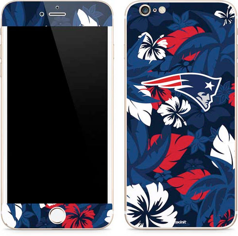 NFL New England Patriots Tropical Print iPhone 6/6s Plus Skin
