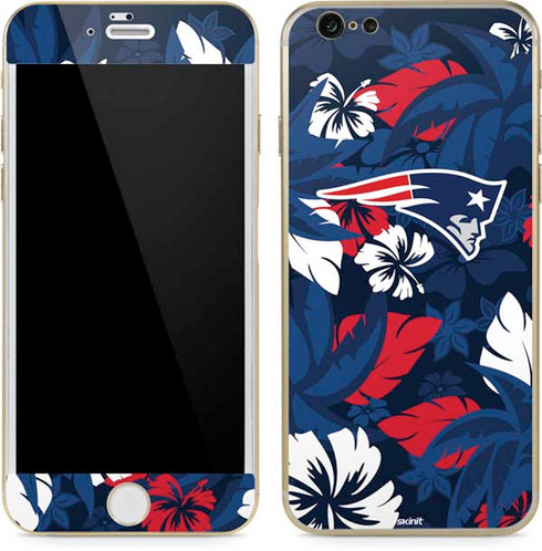 NFL New England Patriots Tropical Print iPhone 6/6s Skin