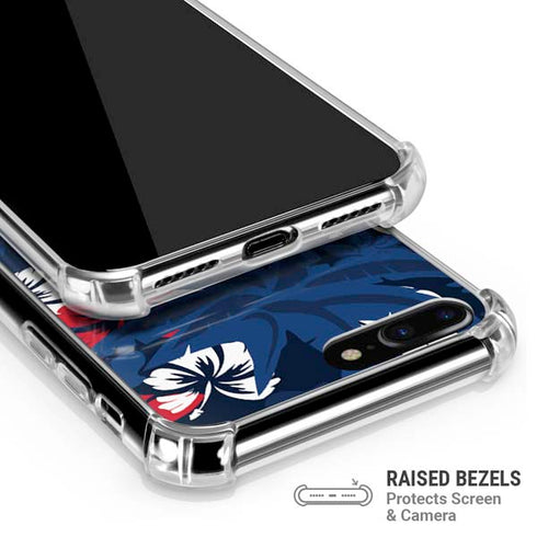 NFL New England Patriots Tropical Print iPhone 7/8 Plus Clear Case