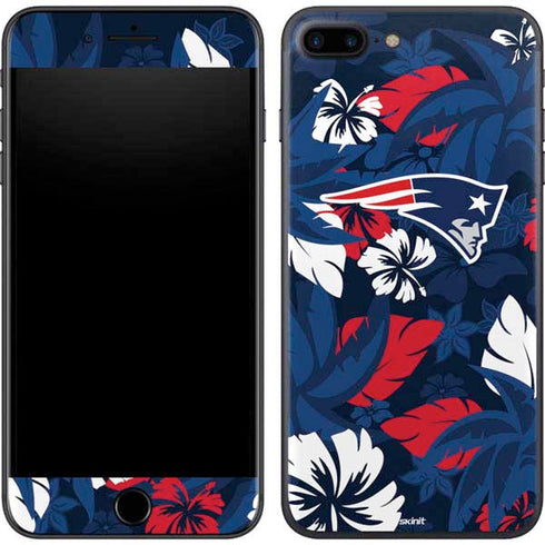 NFL New England Patriots Tropical Print iPhone 8 Plus Skin