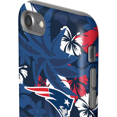 NFL New England Patriots Tropical Print iPhone SE (2nd & 3rd Gen) Pro Case