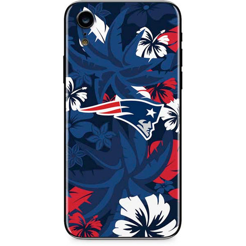 NFL New England Patriots Tropical Print iPhone XR Skin
