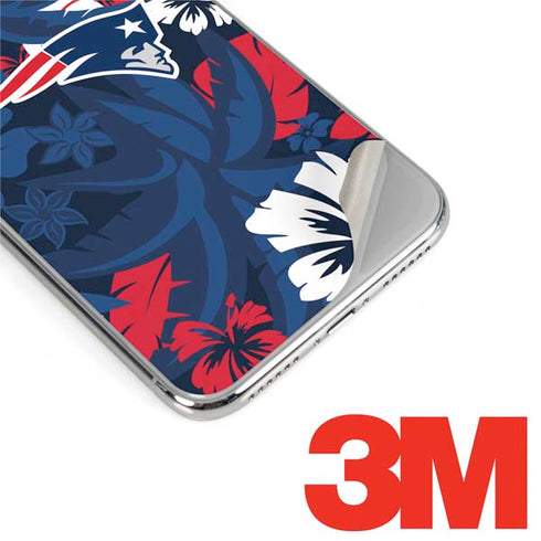 NFL New England Patriots Tropical Print iPhone XS Skin