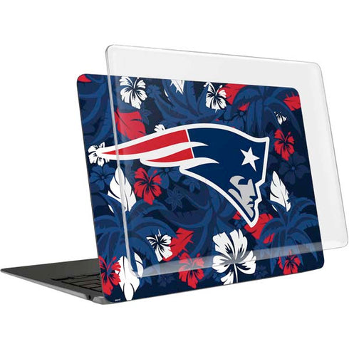 NFL New England Patriots Tropical Print MacBook Air 13in M1 (2021) Case plus Skin