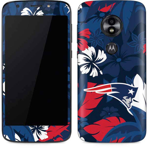 NFL New England Patriots Tropical Print Moto E5 Play Skin