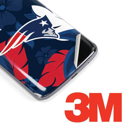 NFL New England Patriots Tropical Print Moto E5 Plus Skin