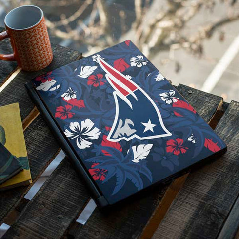 NFL New England Patriots Tropical Print MSI GS65 Stealth Laptop Skin