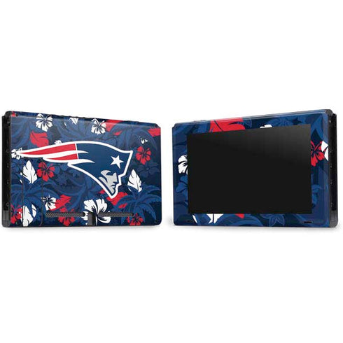 NFL New England Patriots Tropical Print Nintendo Switch Bundle Skin