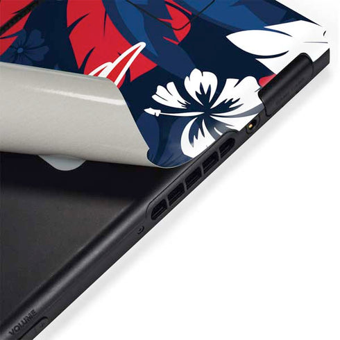 NFL New England Patriots Tropical Print Nintendo Switch Bundle Skin