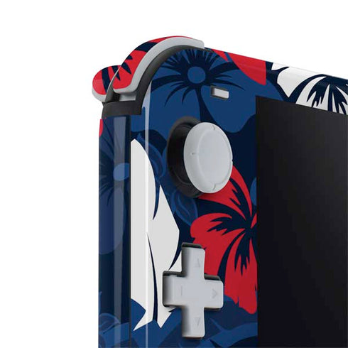 NFL New England Patriots Tropical Print Nintendo Switch Lite Skin
