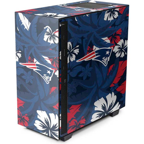 NFL New England Patriots Tropical Print NZXT H510 Compact ATX Mid-Tower Case Skin