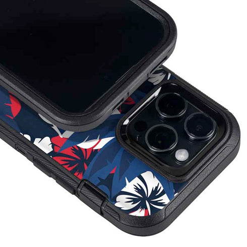 NFL New England Patriots Tropical Print Otterbox Defender iPhone Skin
