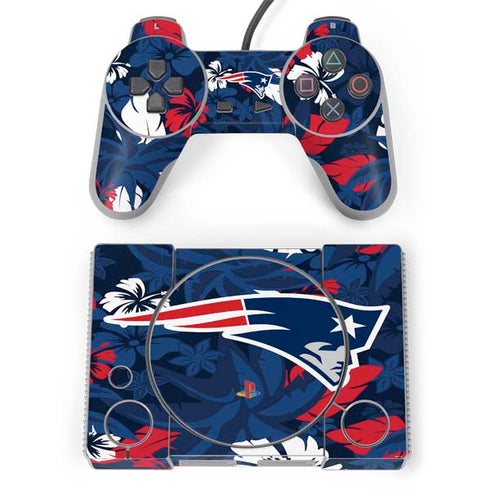 NFL New England Patriots Tropical Print PlayStation Classic Bundle Skin