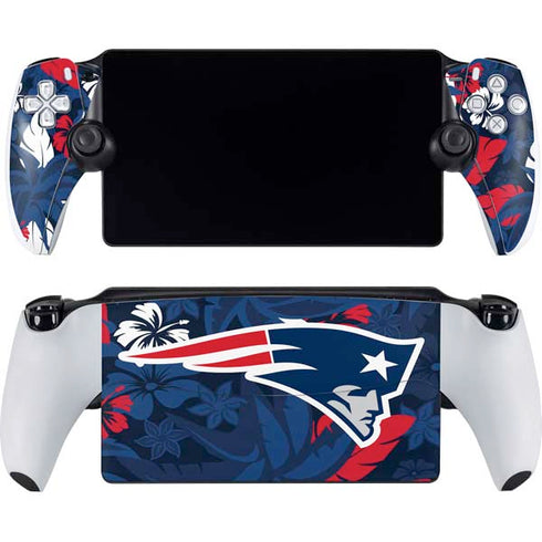 NFL New England Patriots Tropical Print PlayStation Portal Remote Player Skin