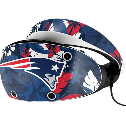 NFL New England Patriots Tropical Print PlayStation VR2 Skin
