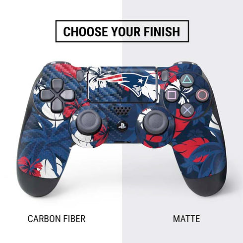 NFL New England Patriots Tropical Print PS4 Controller Skin