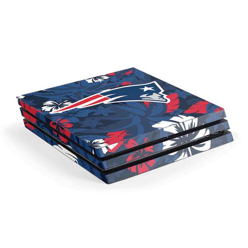 NFL New England Patriots Tropical Print PS4 Pro Console Skin