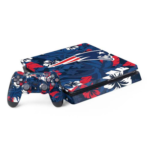 NFL New England Patriots Tropical Print PS4 Slim Bundle Skin