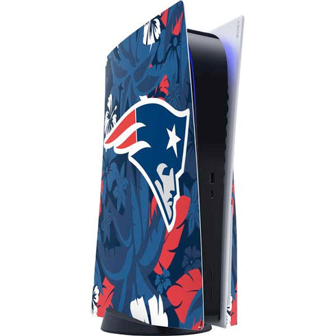 NFL New England Patriots Tropical Print PS5 Console Skin