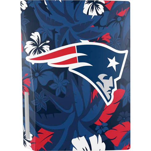 NFL New England Patriots Tropical Print PS5 Console Skin