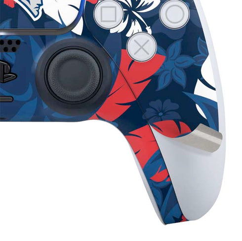 NFL New England Patriots Tropical Print PS5 Controller Skin