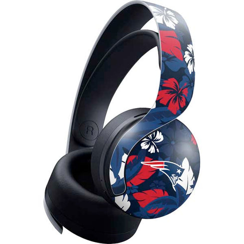 NFL New England Patriots Tropical Print PULSE 3D Wireless Headset for PS5 Skin