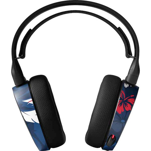 NFL New England Patriots Tropical Print SteelSeries Arctis 5 Skin