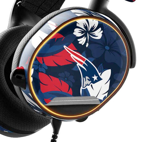 NFL New England Patriots Tropical Print SteelSeries Arctis 5 Skin