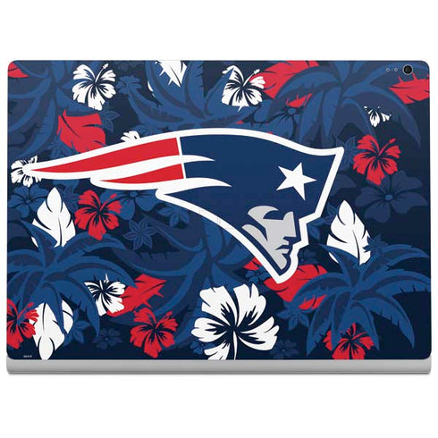 NFL New England Patriots Tropical Print Surface Book 2 13.5in Skin